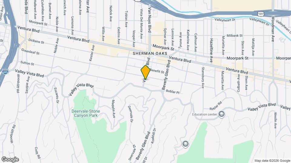 4230 Van Nuys Blvd Mapa y Detalles de la Ubicación