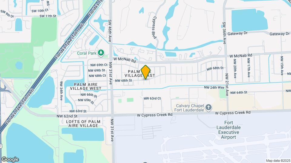 6730 NW 28th Way Map and Location Details