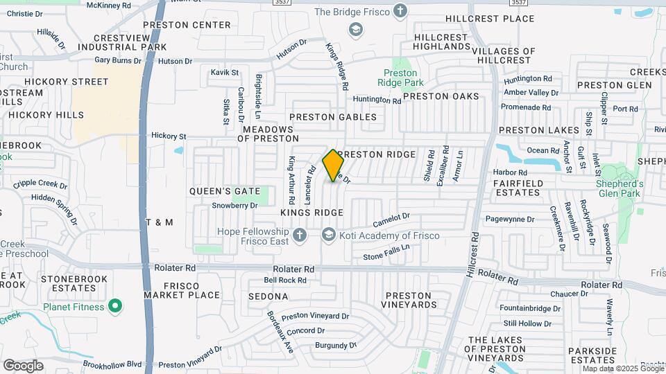 7741 Tournament Rd Map and Location Details