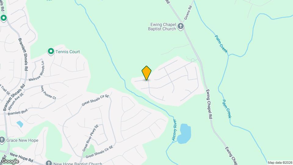 1925 Alcovy Trails Dr SE Map and Location Details