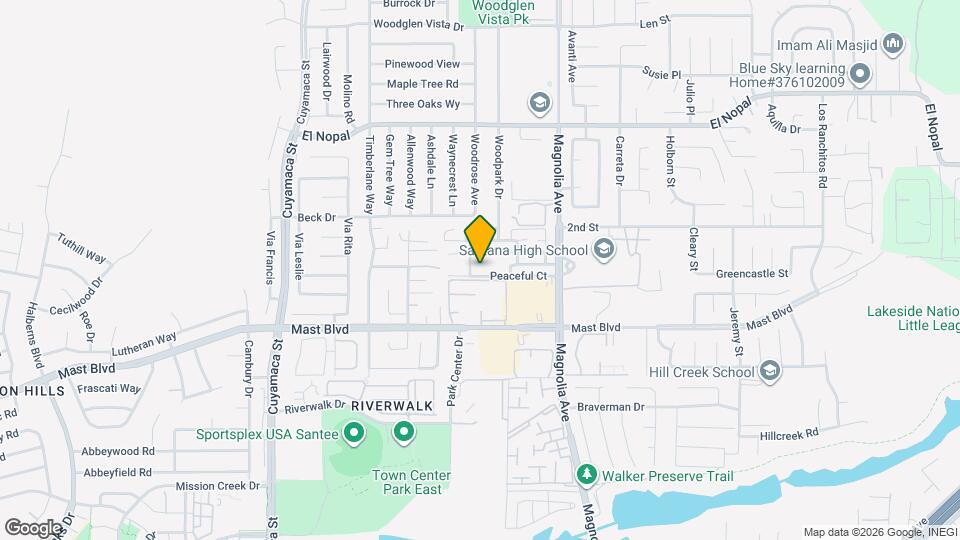 10187 Peaceful Ct Map and Location Details