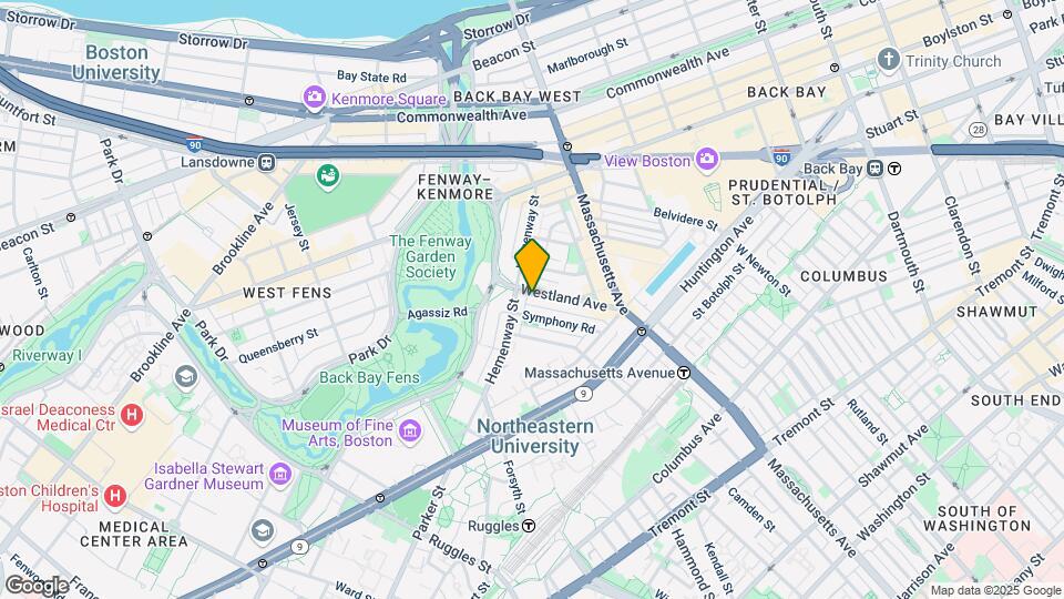 72 Westland Ave, Unit 78 #106 Map and Location Details
