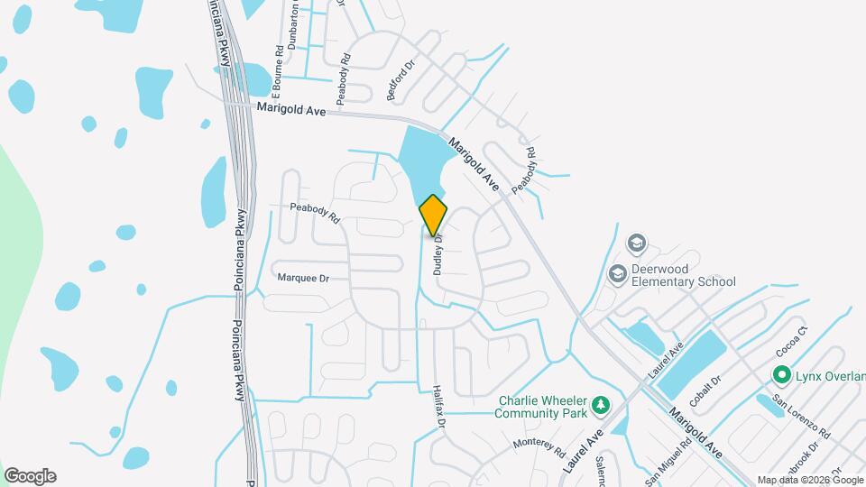 1051 Dudley Dr Map and Location Details