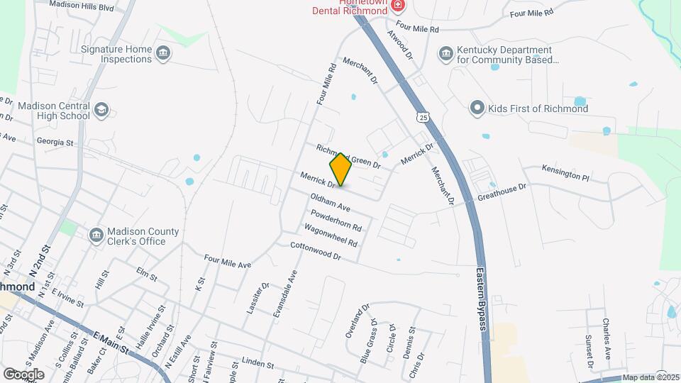 1052 Merrick Dr Map and Location Details