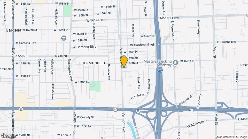 16830 S Vermont Ave Mapa y Detalles de la Ubicación