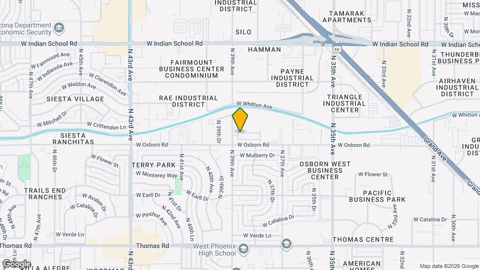 3841 W Mitchell Dr Mapa y Detalles de la Ubicación