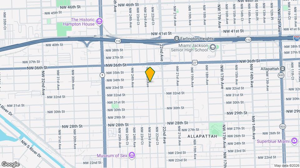 2287 NW 33rd St Map and Location Details