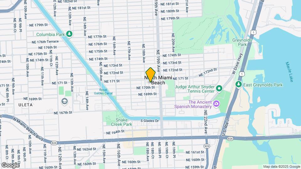 1835-1845 NE 170th St Map and Location Details