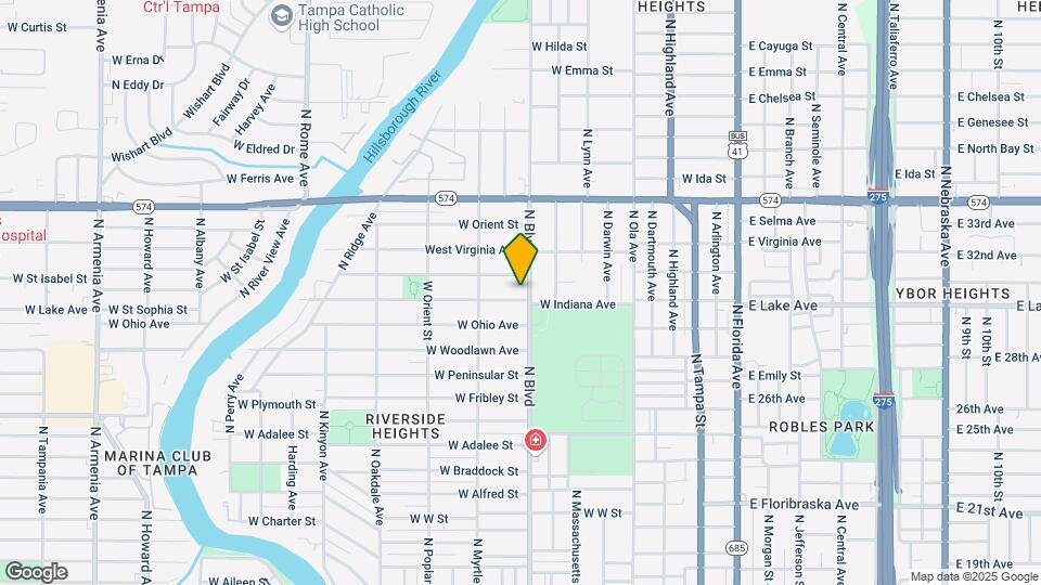 703 W Indiana Ave Map and Location Details