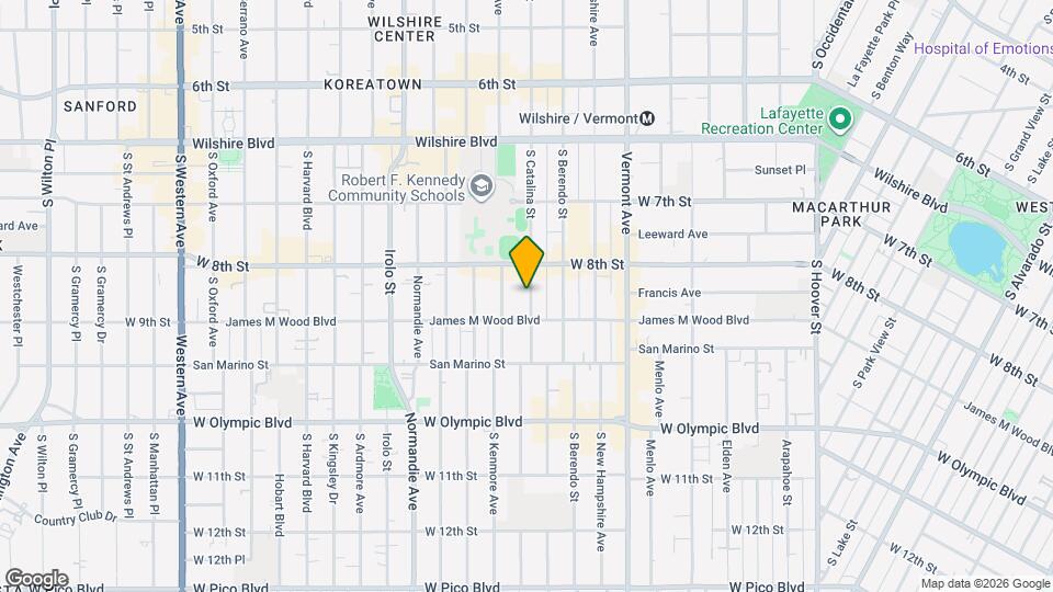 833 S Catalina St Map and Location Details
