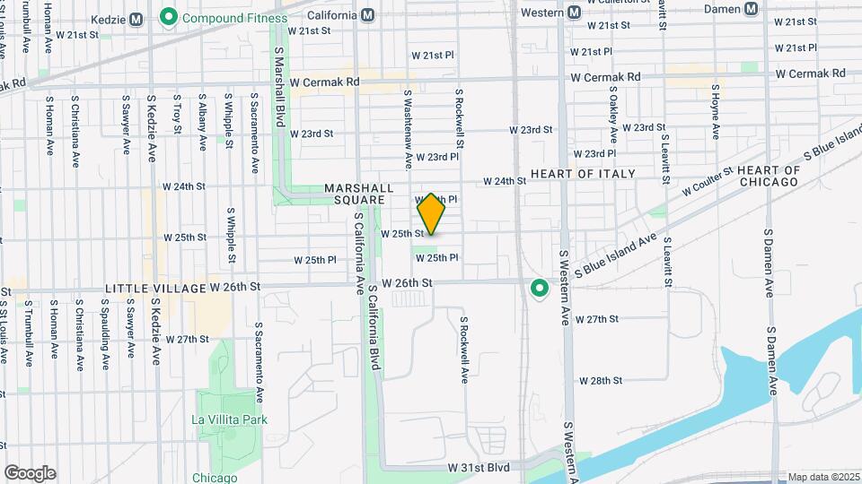 2639 W 25th St Map and Location Details