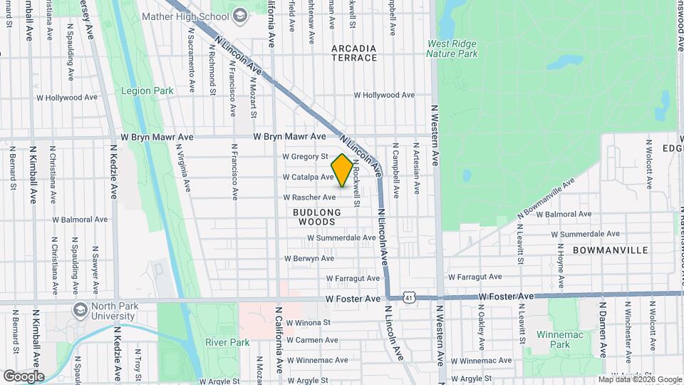 2618 W Rascher Ave Map and Location Details