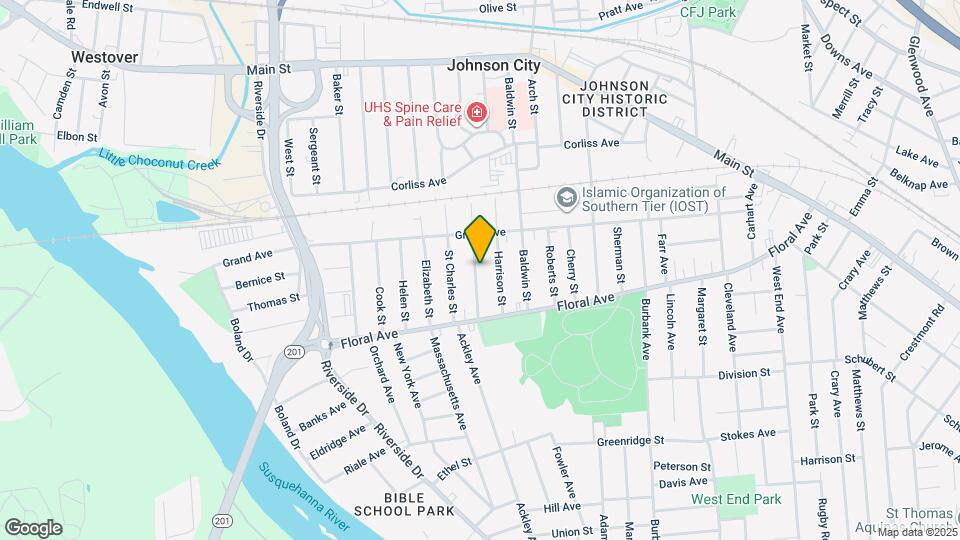 209 Hudson St Map and Location Details