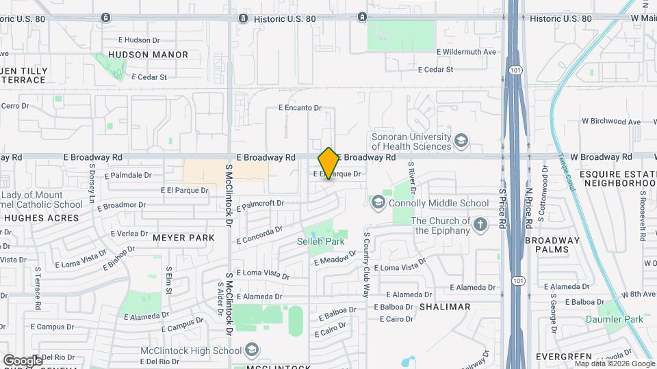 1930 E Palmcroft Dr Map and Location Details