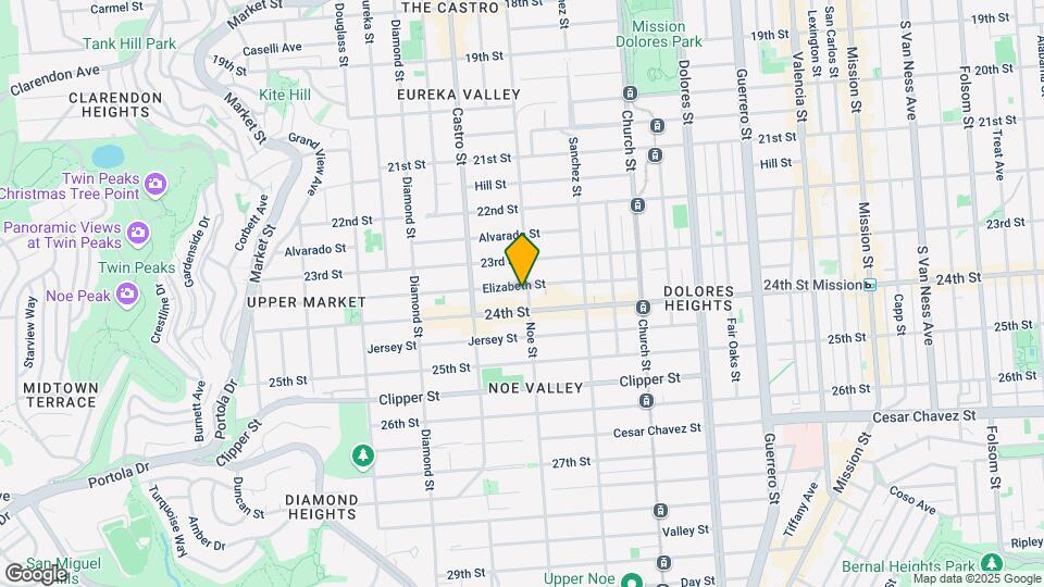 1054 Noe St Map and Location Details