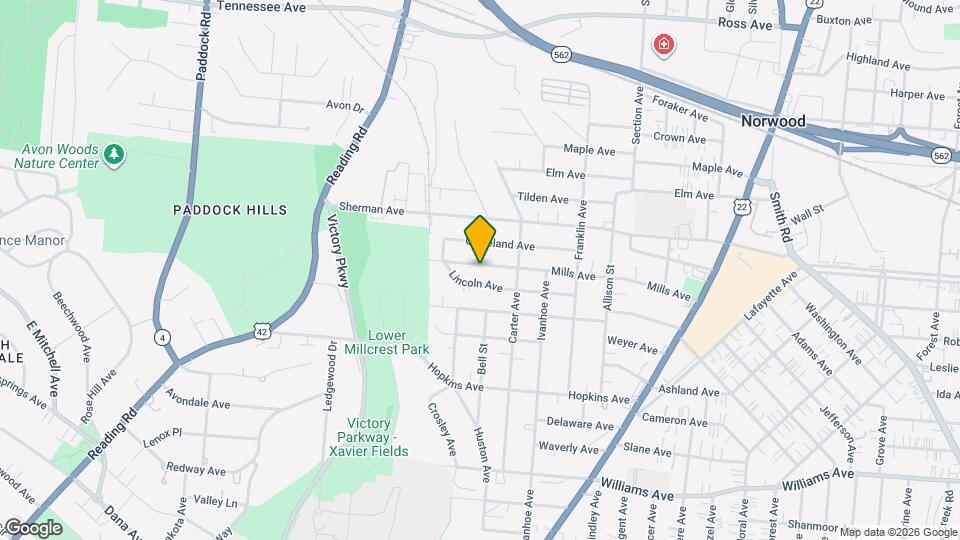 1735 Mills Ave Map and Location Details