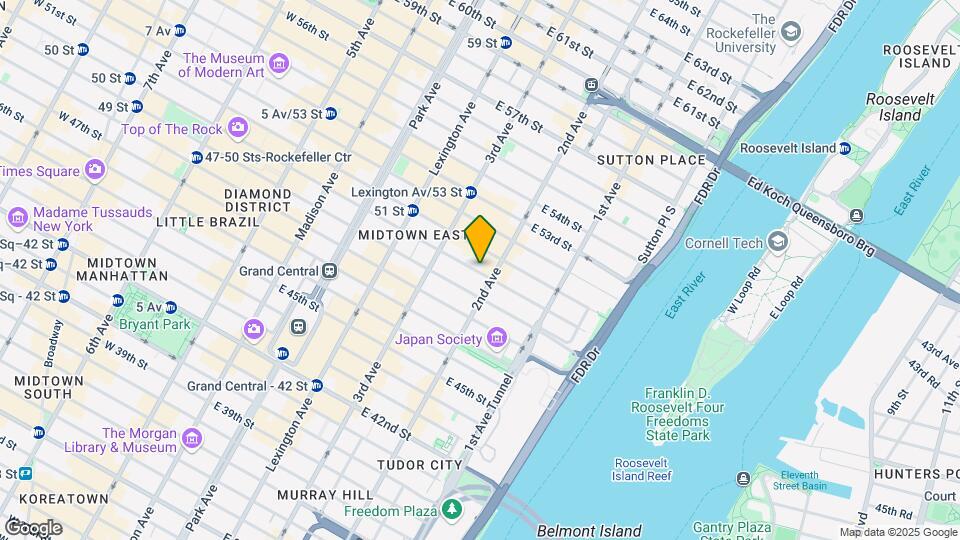 247 E 50th St Mapa y Detalles de la Ubicación