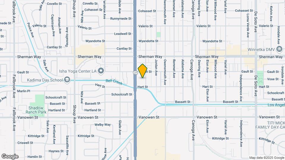7025 Vassar Ave Map and Location Details