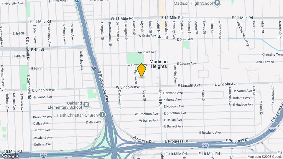 26051 Alger St Map and Location Details