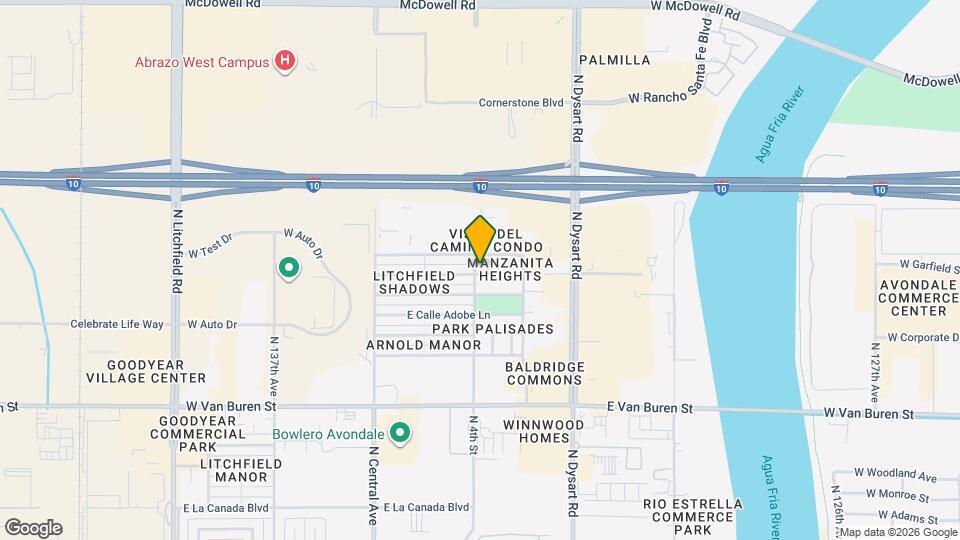 1676 N La Mora Dr Map and Location Details
