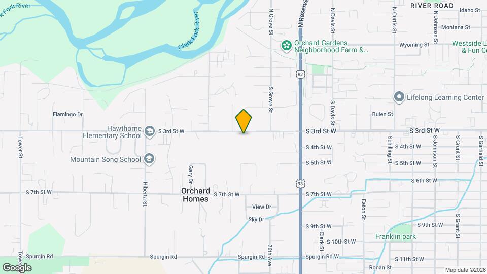 2637 S 3rd St W Map and Location Details