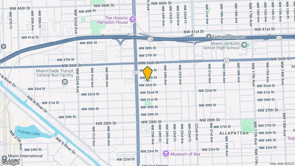 2525 NW 33rd St Map and Location Details