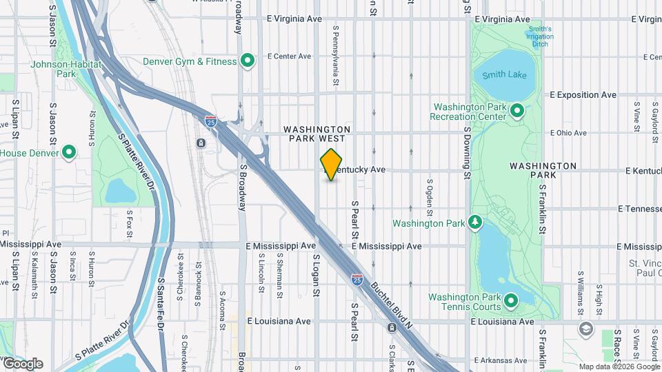 935 S Pennsylvania St Mapa y Detalles de la Ubicación