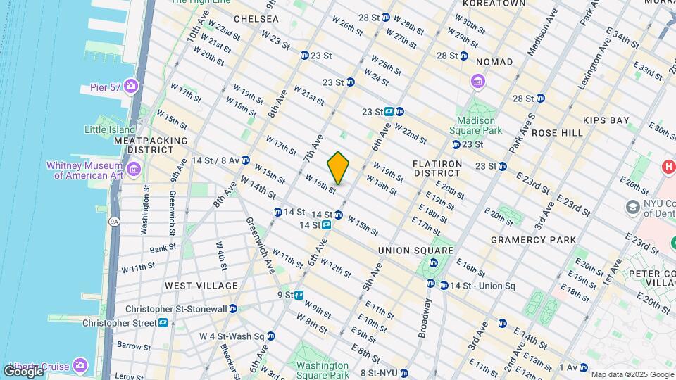 111 W 16th St Mapa y Detalles de la Ubicación