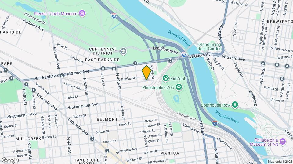 3836 Wyalusing Ave Map and Location Details
