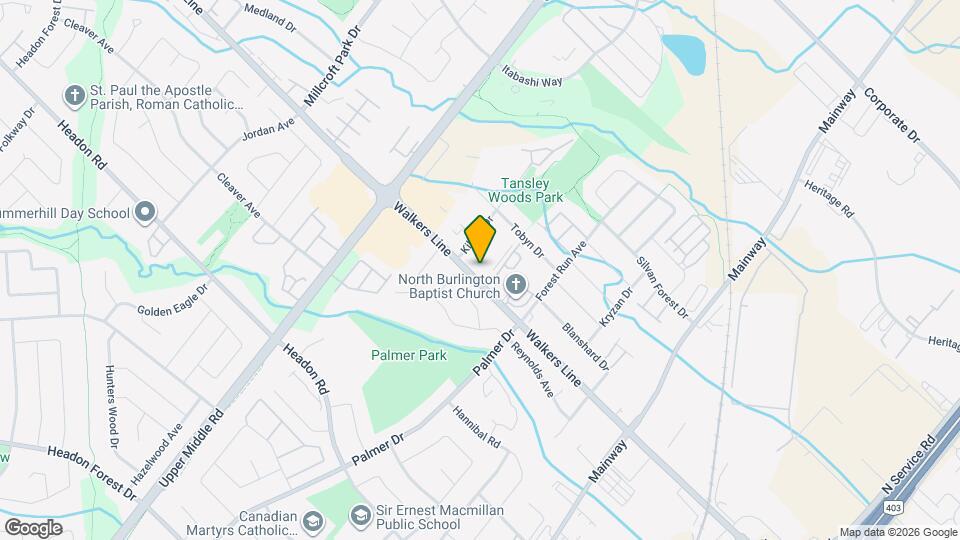1451 Walkers Line Map and Location Details