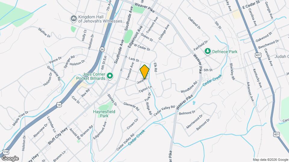 100 York Dr Map and Location Details