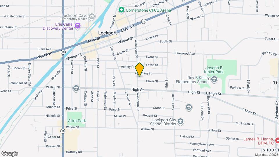 321 Washburn St Map and Location Details