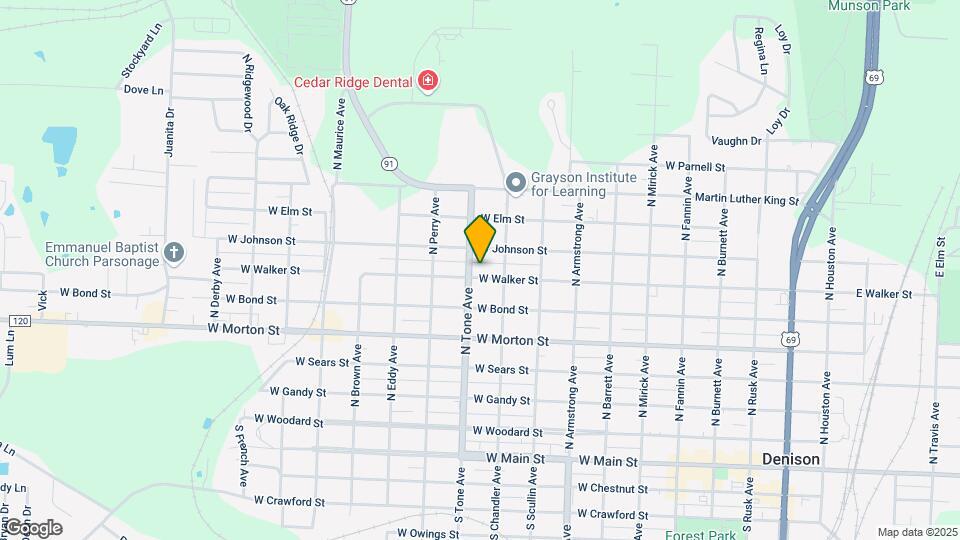 1025 W Walker St Map and Location Details