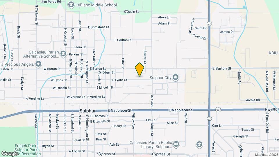 854 E Lyons St Map and Location Details
