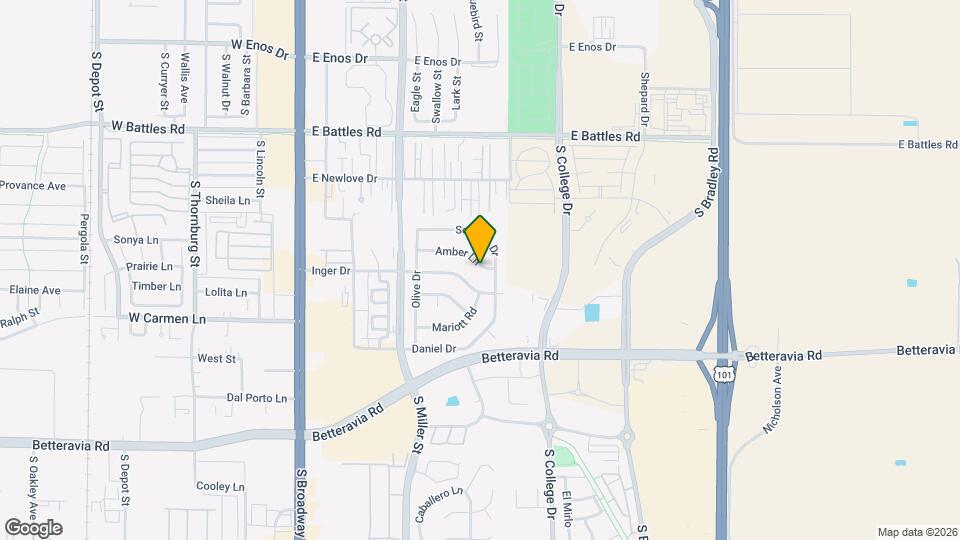 632 Amber Ln Map and Location Details