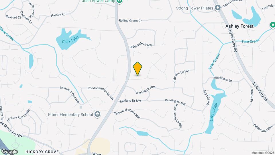 1194 Meadow Oaks Dr NW Map and Location Details