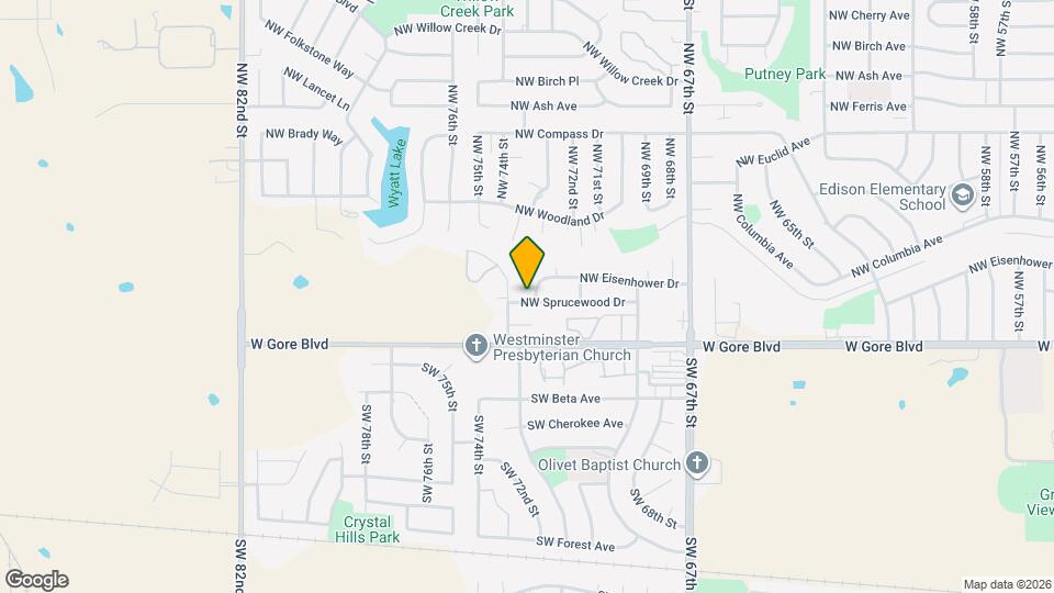 6943 NW Eisenhower Dr Map and Location Details