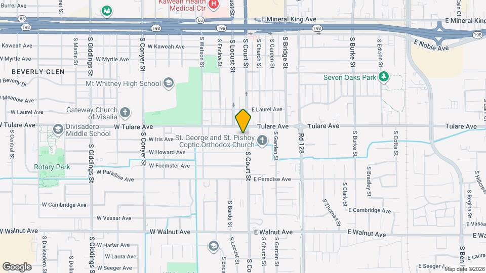 1307 S Court St Map and Location Details