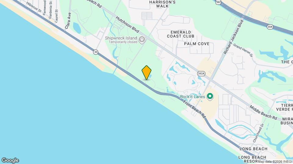 11832 Front Beach Rd Map and Location Details