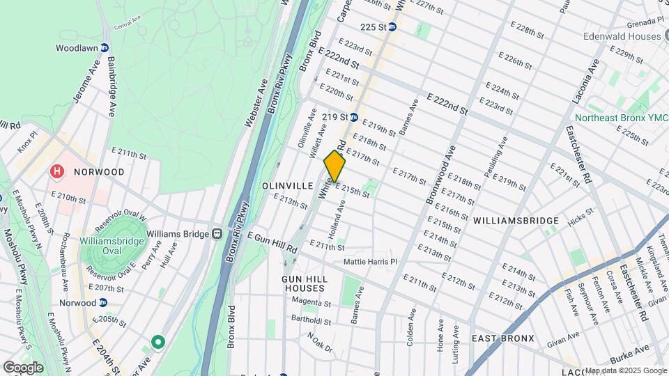 710 E 215th St Map and Location Details
