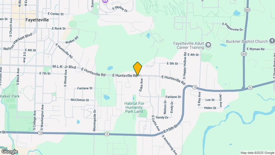 1201 E Huntsville Rd Map and Location Details