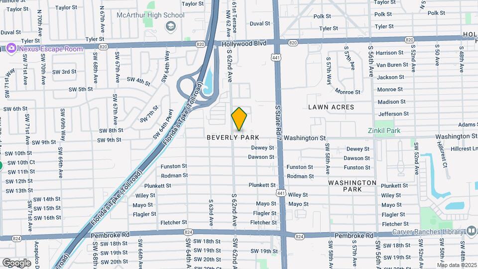 6171 Washington St Map and Location Details