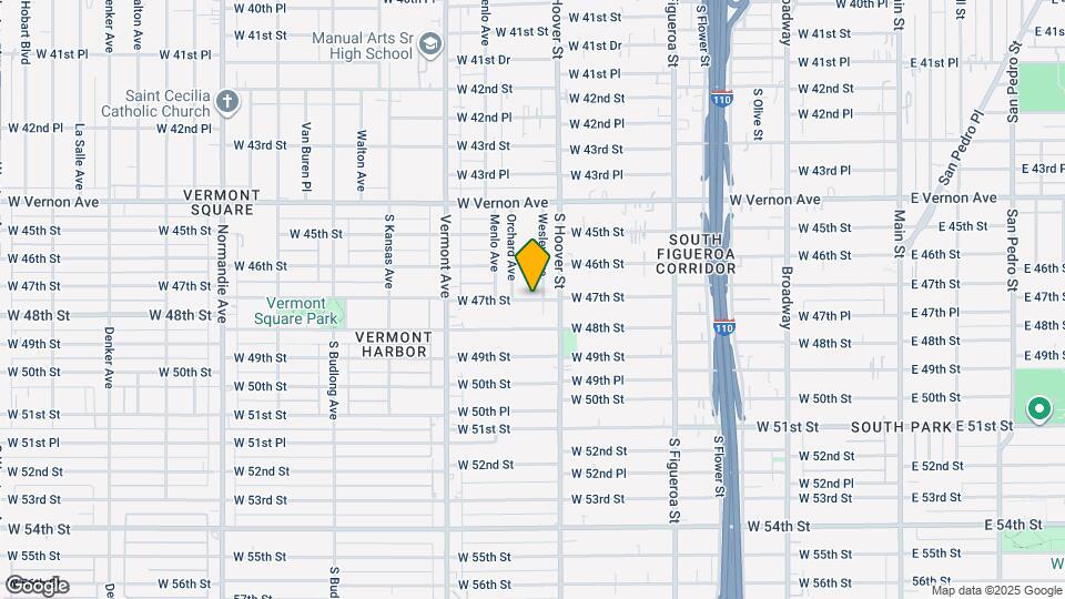 858 W 47th St Map and Location Details