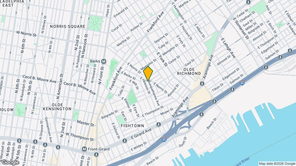 1520 E Susquehanna Ave Map and Location Details