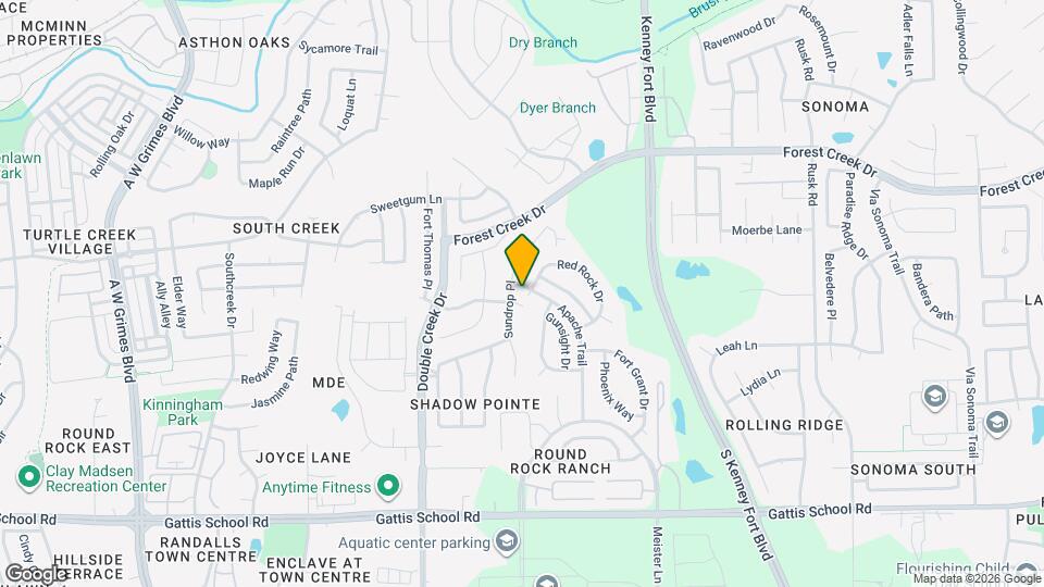 1900 Red Rock Dr Map and Location Details