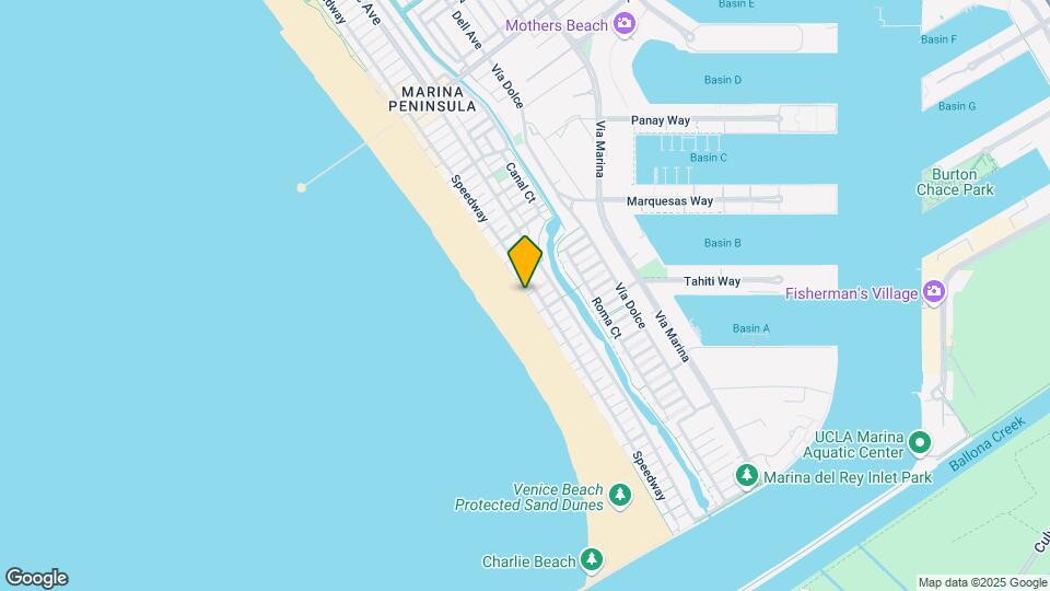3711 Ocean Front Walk Map and Location Details