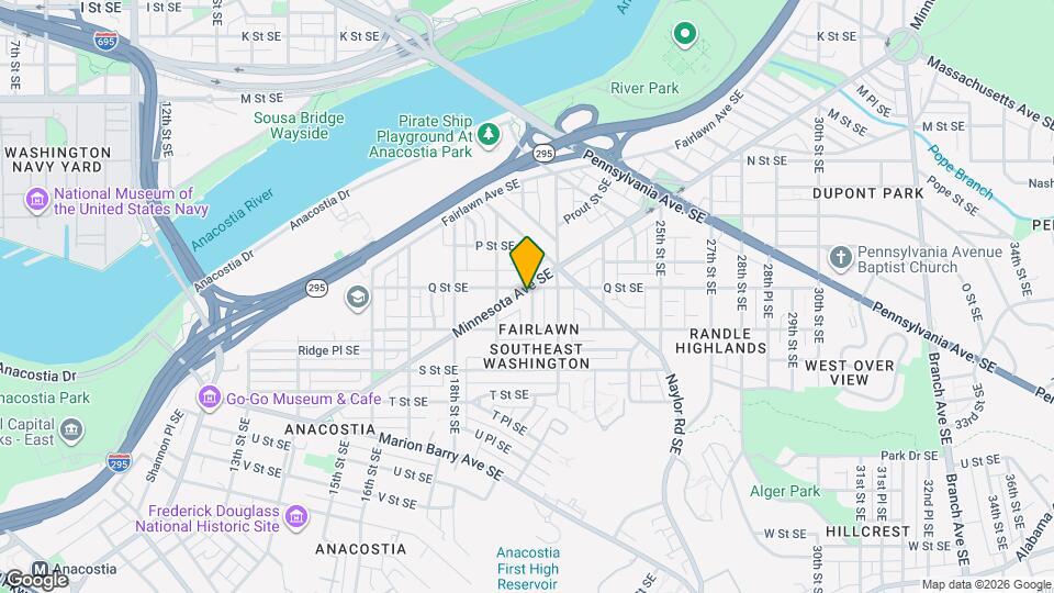 1925 Minnesota Ave SE Map and Location Details