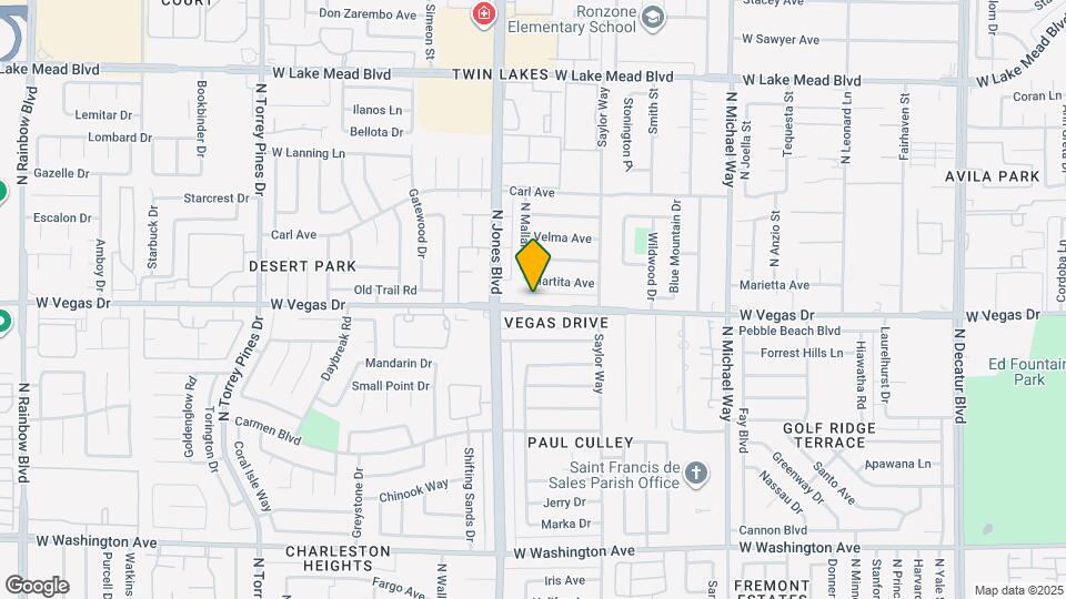 5922 W Vegas Dr Mapa y Detalles de la Ubicación
