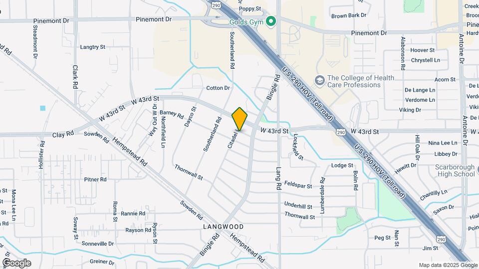 6721 Midfield Dr Map and Location Details
