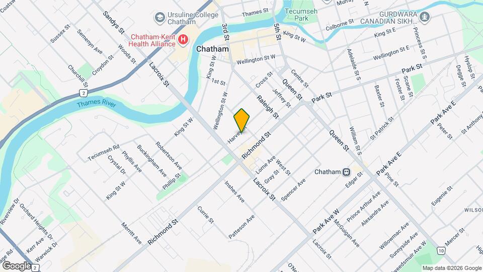 140 Harvey St Map and Location Details